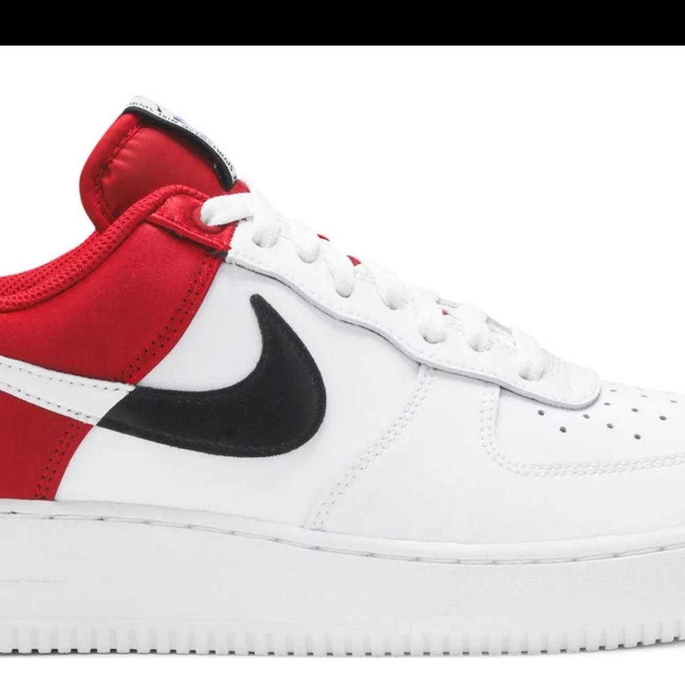 NBA x Nike Air Force 1 LV8 1"Red Satin" Size 7Y/W 8.5